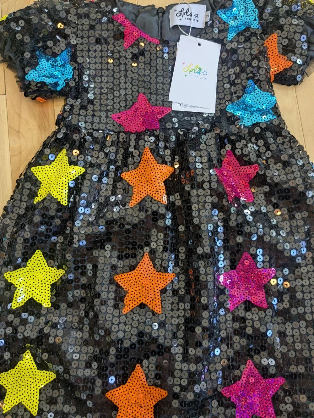 Lola + The Boys Star Sequin Dress, Size 2